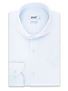 XOOS Chemise homme ciel à rayures ton sur ton et col Full Spread (Double Retors)
