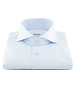 XOOS Chemise homme ciel à rayures ton sur ton et col Full Spread (Double Retors)