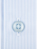 XOOS Chemise homme ciel à rayures ton sur ton et col Full Spread (Double Retors)