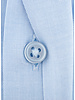 XOOS Chemise homme à poignets mousquetaire et gorge cachée en fil-à-fil bleu ciel (Double Retors)