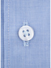 XOOS Chemise homme financière bleu à col Full Spread (Double Retors)