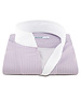 XOOS Men's shirt with blue and red polka dot print and open straight collar