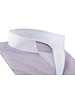 XOOS Men's shirt with blue and red polka dot print and open straight collar