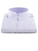XOOS Chemise homme lavande à droit ouvert en coton piqué (Double Retors)
