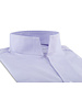 XOOS Chemise homme lavande à droit ouvert en coton piqué (Double Retors)