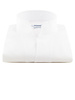 XOOS Chemise homme blanche à droit ouvert en coton piqué (Double Retors)