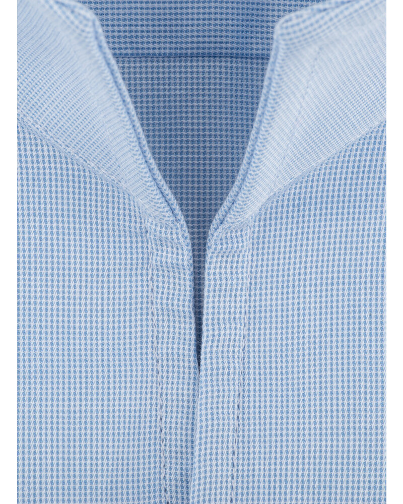 XOOS Chemise homme ciel à droit ouvert en Fil-à-fil (Double Retors)
