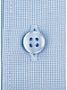 XOOS Men's end-to-end light blue dress shirt with cutaway collar and French cuffs (Double Twisted)
