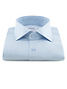 XOOS Men's end-to-end light blue dress shirt with cutaway collar and French cuffs (Double Twisted)