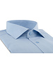 XOOS Men's end-to-end light blue dress shirt with cutaway collar and French cuffs (Double Twisted)