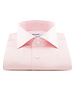 XOOS Chemise homme rose à col Italien en Fil-à-fil (Double Retors)