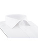 XOOS Men's white end-to-end Cutaway Collar and French cuffs dress shirt  (Double Twisted)