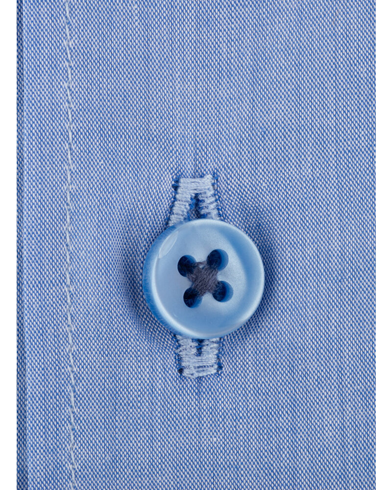 XOOS Chemise homme bleue à doublure florale (Double Retors)