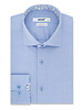 XOOS Chemise homme bleue à doublure florale (Double Retors)