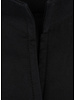XOOS WOMEN black popleen dress shirt with straight open collar