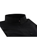 XOOS WOMEN black popleen dress shirt with straight open collar