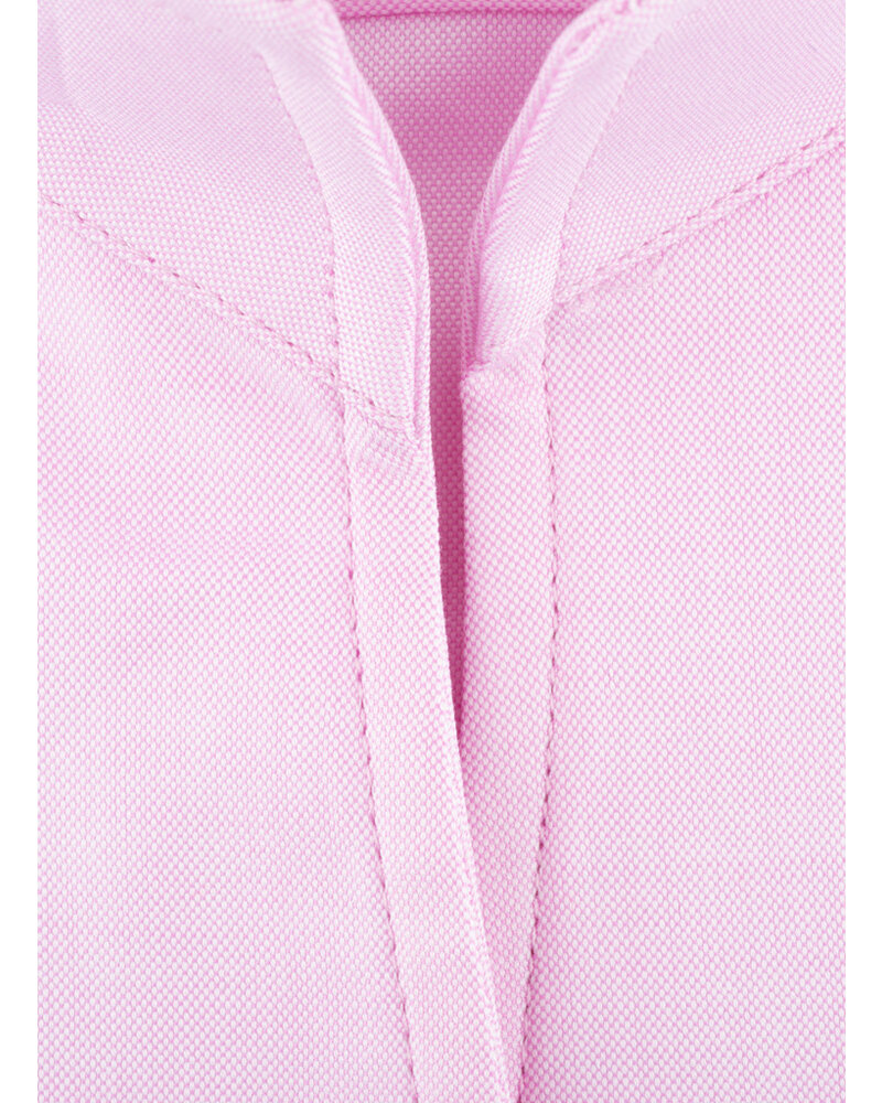 XOOS Chemisier femme rose à col droit ouvert