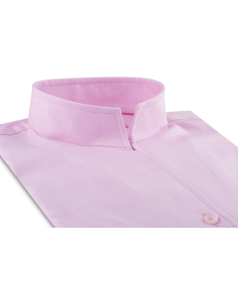 XOOS Chemisier femme rose à col droit ouvert