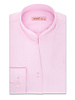 XOOS Chemisier femme rose à col droit ouvert