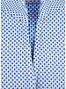 XOOS WOMEN light blue printed dress shirt with straight open collar