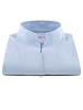 XOOS WOMEN light blue printed dress shirt with straight open collar
