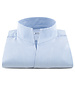 XOOS Men's shirt with blue print and straight open collar