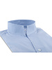 XOOS Men's shirt with blue print and straight open collar