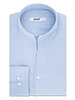 XOOS Men's shirt with blue print and straight open collar