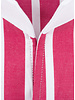 XOOS Men's red striped financial shirt and open straight collar (Double twisted)