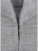 XOOS Men's gray gabardeen shirt and open straight collar (Double twisted)