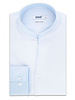 XOOS Men's sky blue honeycomb shirt with an open straight collar (Double Twisted)