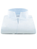 XOOS Chemise homme en fin nid d'abeille ciel et col droit ouvert (Double Retors)