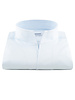 XOOS Chemise homme bleu diamant en satin de coton et col droit ouvert