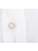 XOOS Men's white dress shirt with cutaway collar and hidden placket