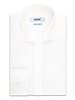 XOOS Chemise homme blanche à col Italien et gorge cachée