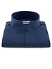 XOOS Chemise homme en gabardine marine et col droit ouvert (Double Retors)