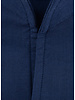 XOOS Chemise homme en gabardine marine et col droit ouvert (Double Retors)
