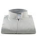 XOOS Men's light gray gabardeen shirt and open straight collar (Double twisted)