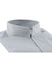 XOOS Men's light gray gabardeen shirt and open straight collar (Double twisted)