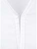 XOOS Chemise homme en jacquard blanc à droit ouvert