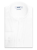 XOOS Chemise homme en jacquard blanc à droit ouvert
