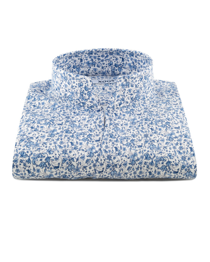 XOOS Chemise homme en imprimé Limoges et col droit ouvert