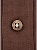 XOOS Men's fitted brown linen shirt with beige braid