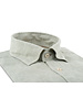 XOOS Chemise homme en lin vert olive galon orange - Copy