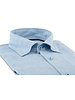 XOOS Chemise homme en lin ciel et galon marine