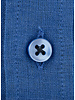 XOOS Chemise homme en lin bleu indigo et galon marine