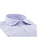 XOOS Chemise homme à rayures lavande en lin