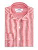 XOOS Chemise homme à rayures rouge en lin