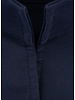 XOOS Chemisier femme en gabardine bleu marine et col droit ouvert