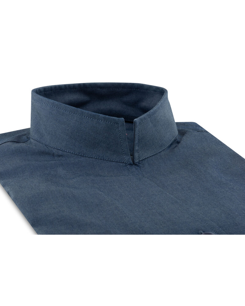 XOOS Chemisier femme en denim leger et col droit ouvert